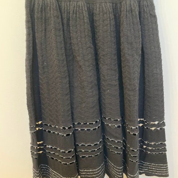 Sandro Rigolade Knit Mini Dress Black Metallic - Picture 7 of 10